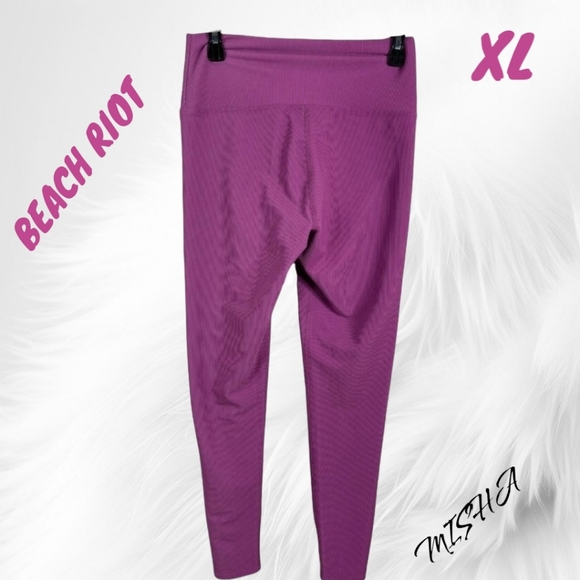 Beach Riot Ayla Leggings Fuchsia XL NWT - Picture 2 of 11